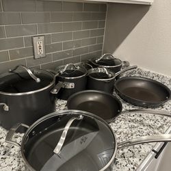 Kirkland 12-piece Non-Stick Cookware Set + 8-Tier Pot Organizer