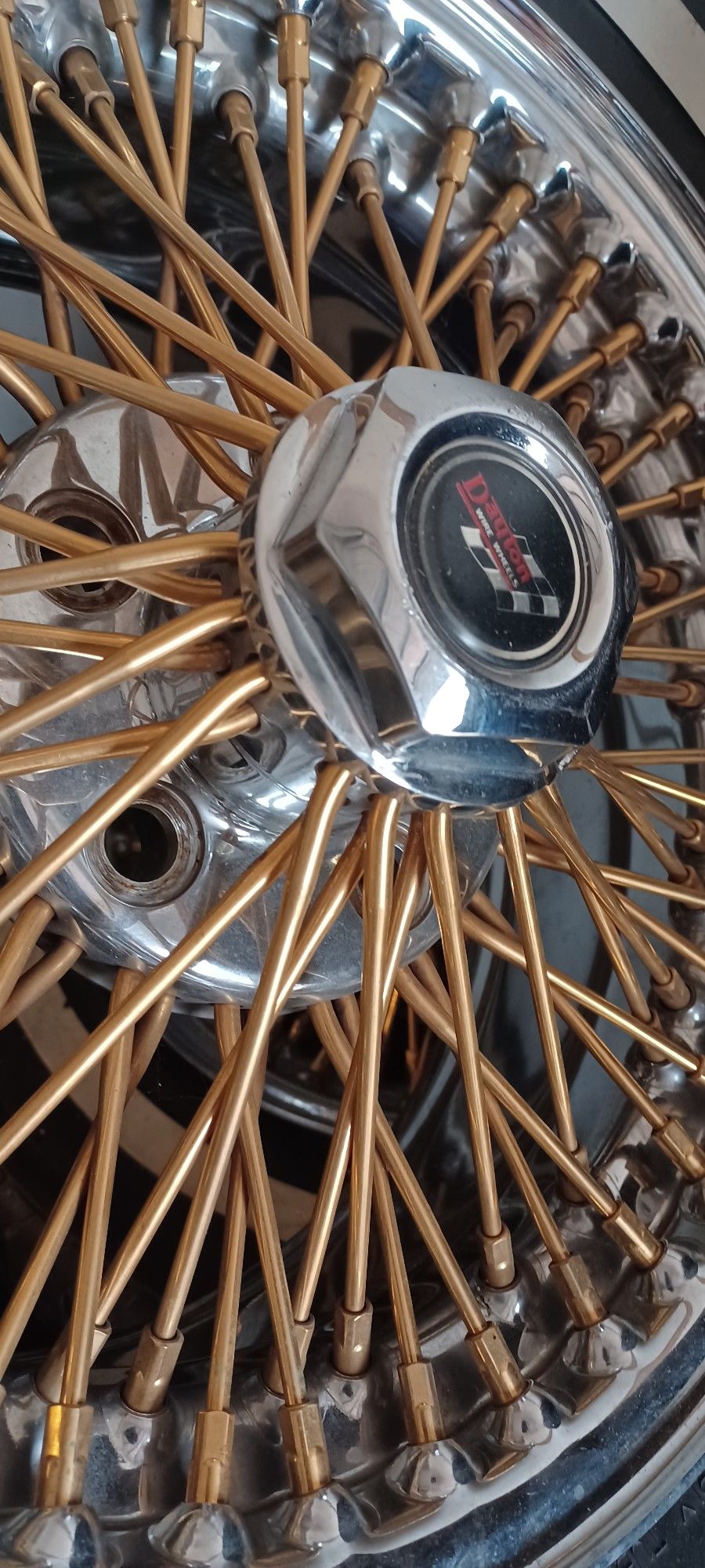 REAL! DAYTON WIRE WHEELS BOLT ON 5 LUG Wire WHEELS