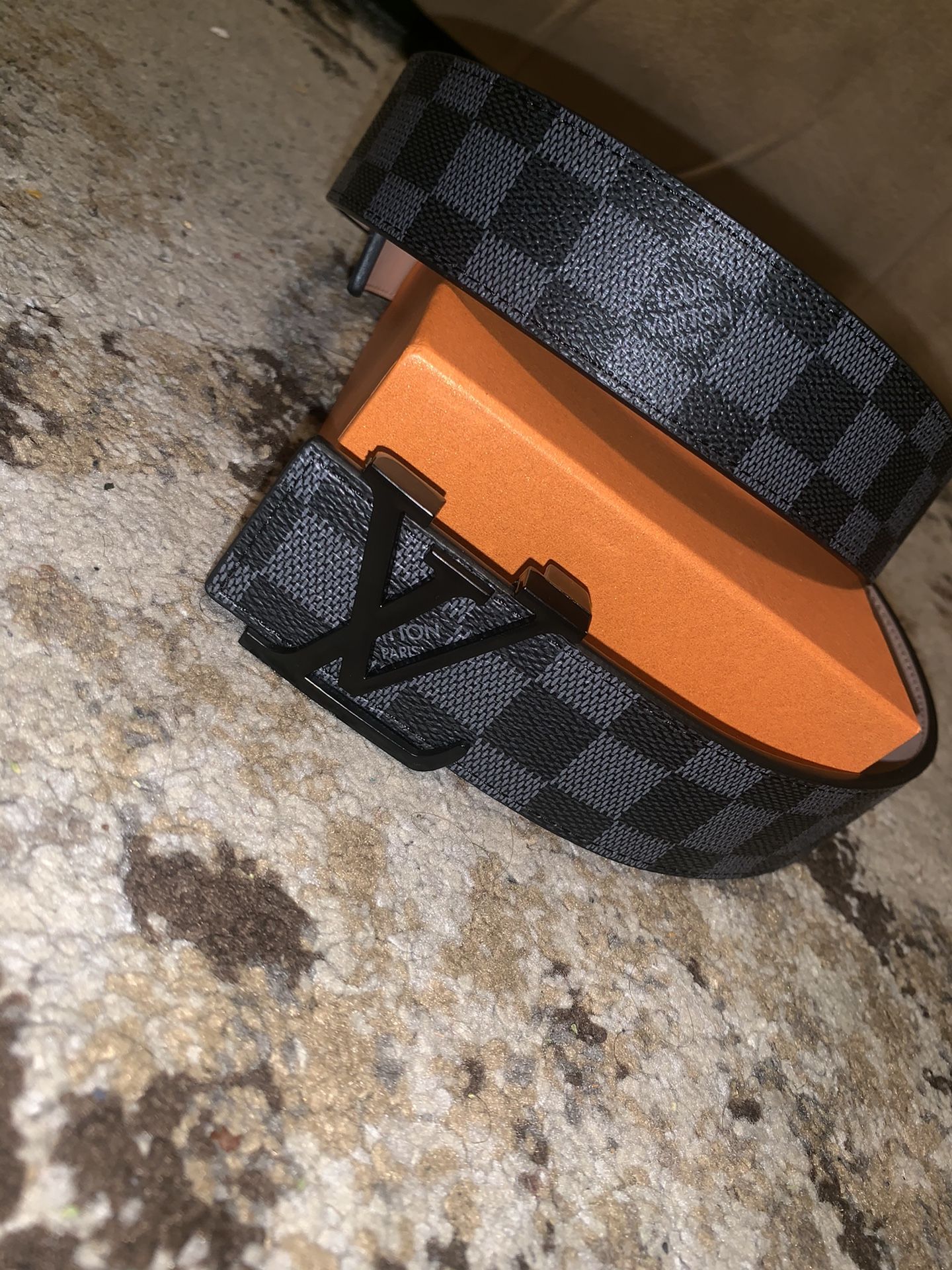 Black Louis Vuitton Belt