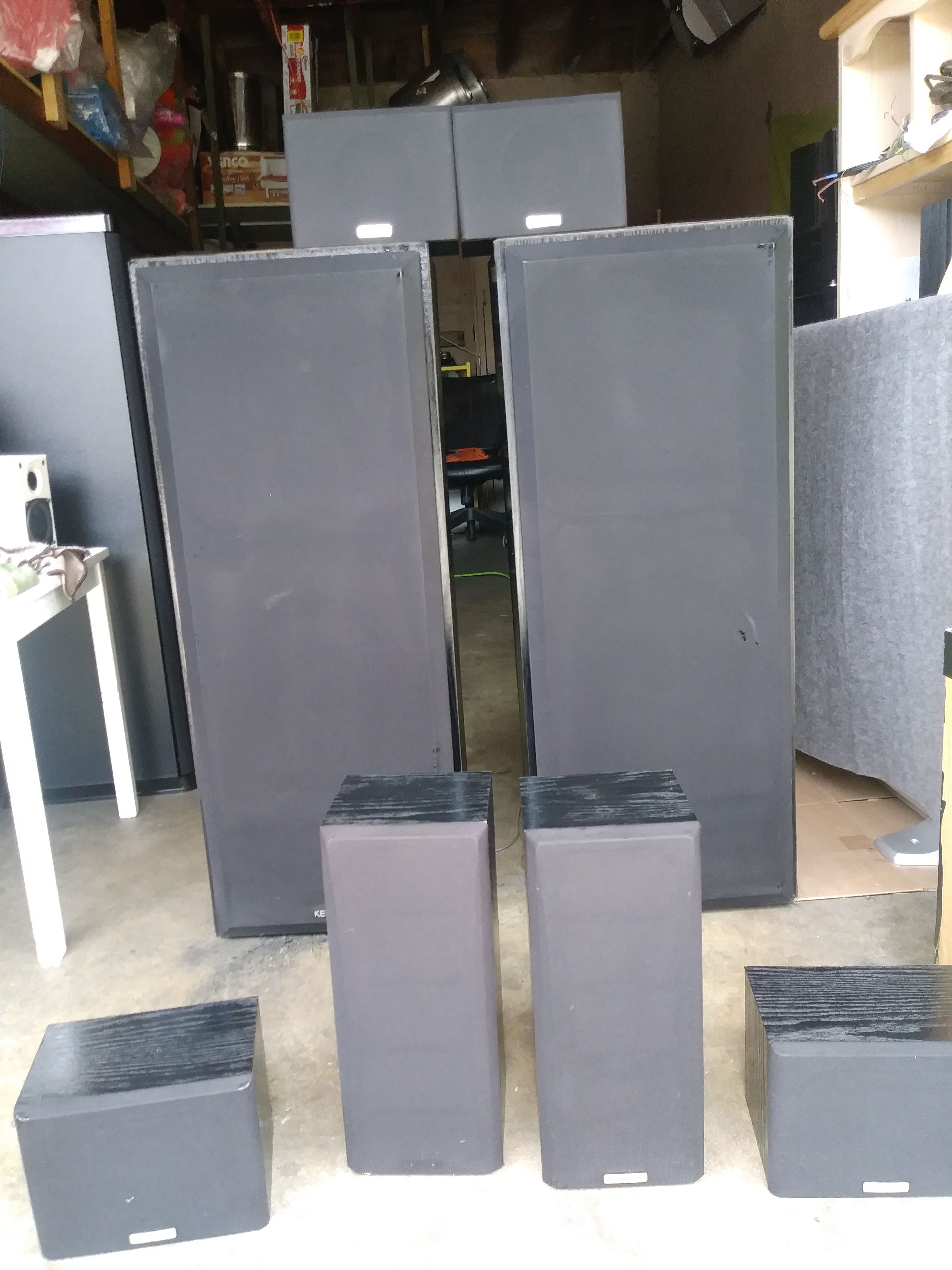 KENWOOD SURROUND HOME THEATRE JL-507..KS-201HT..KS-401HT 2 WOOFERS 12"