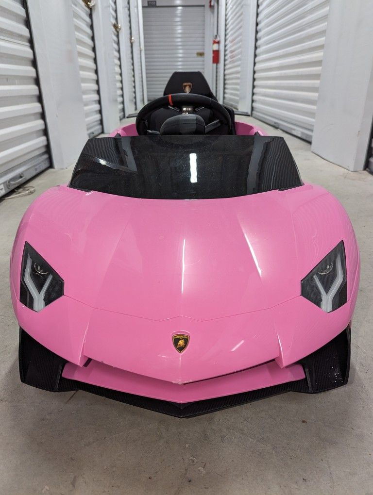 Kids Pink Lambo Power Wheels