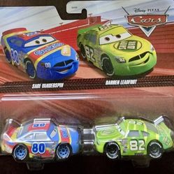Disney Pixar Cars  ~ SAGE VANDERSPIN & DARREN LEADFOOT ~  2-Pack Diecast “NEW”
