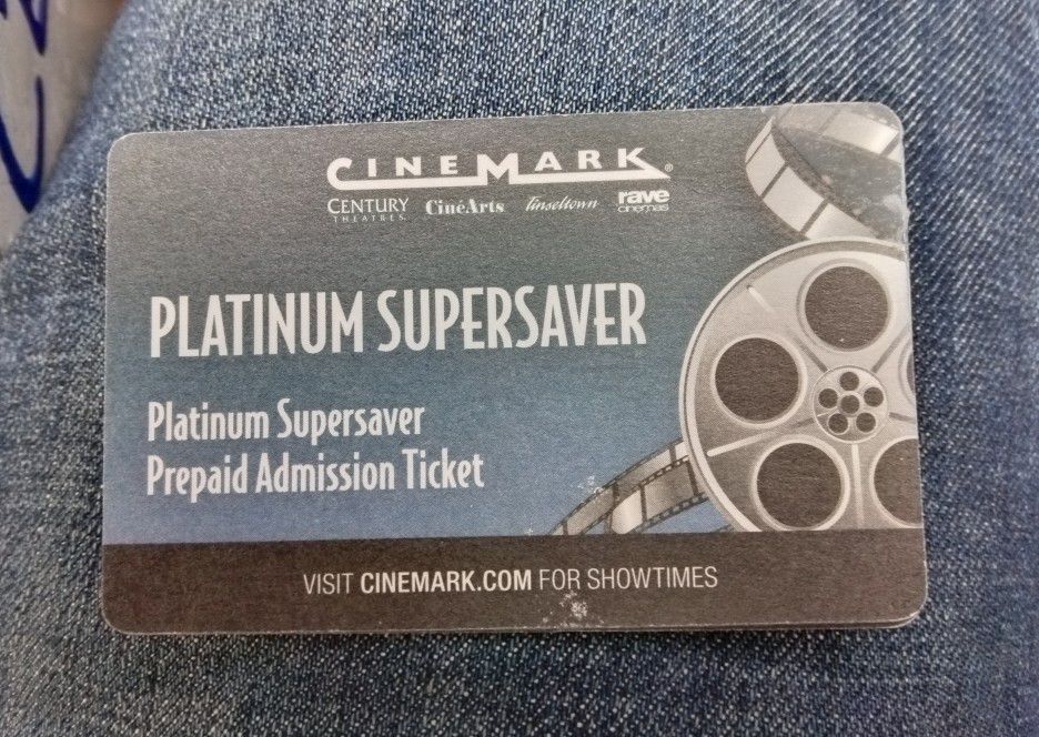 Cinemark Prepaid Admission Tickets
