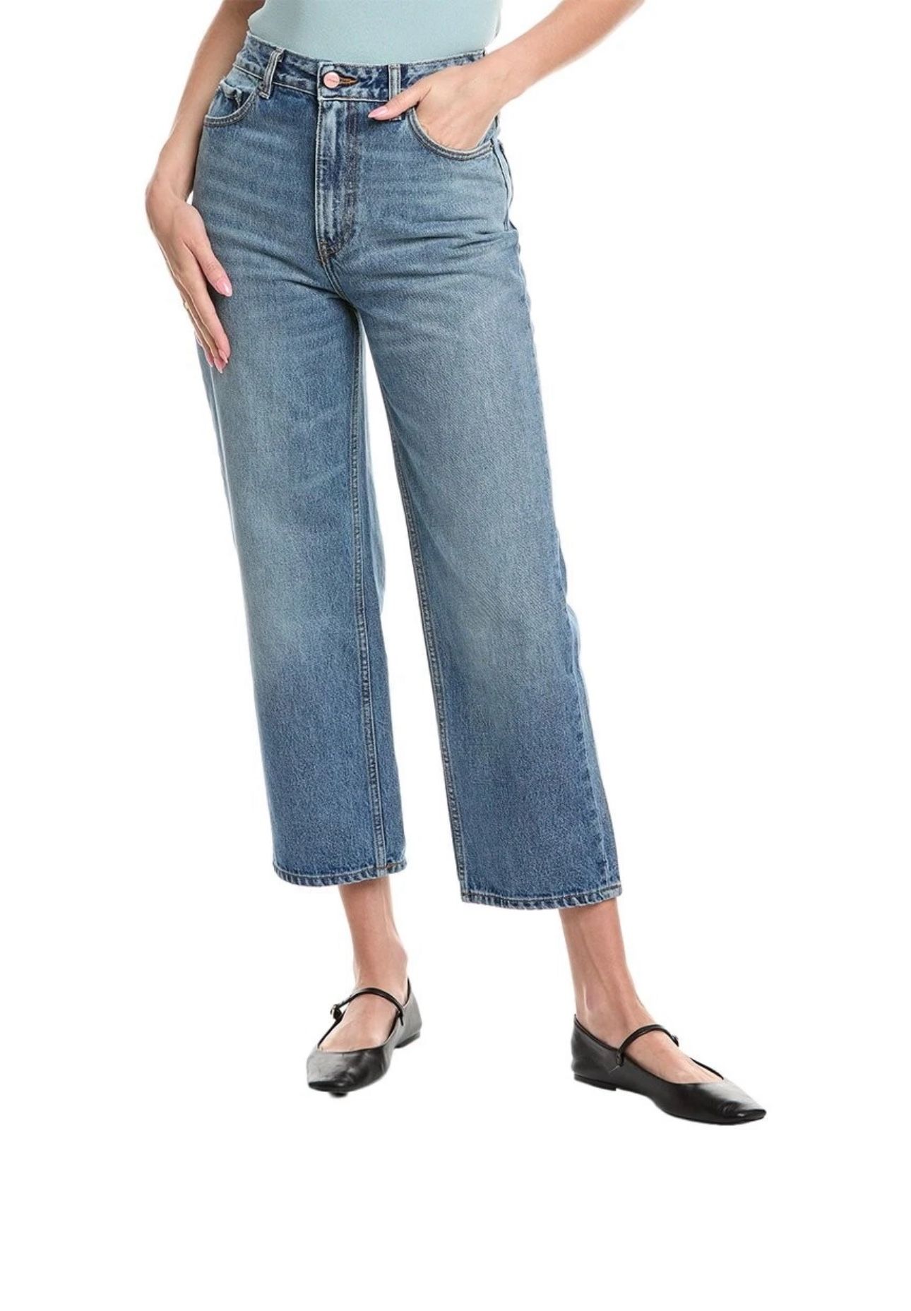 Ganni Misy Organic Cotton Wide Leg Jeans