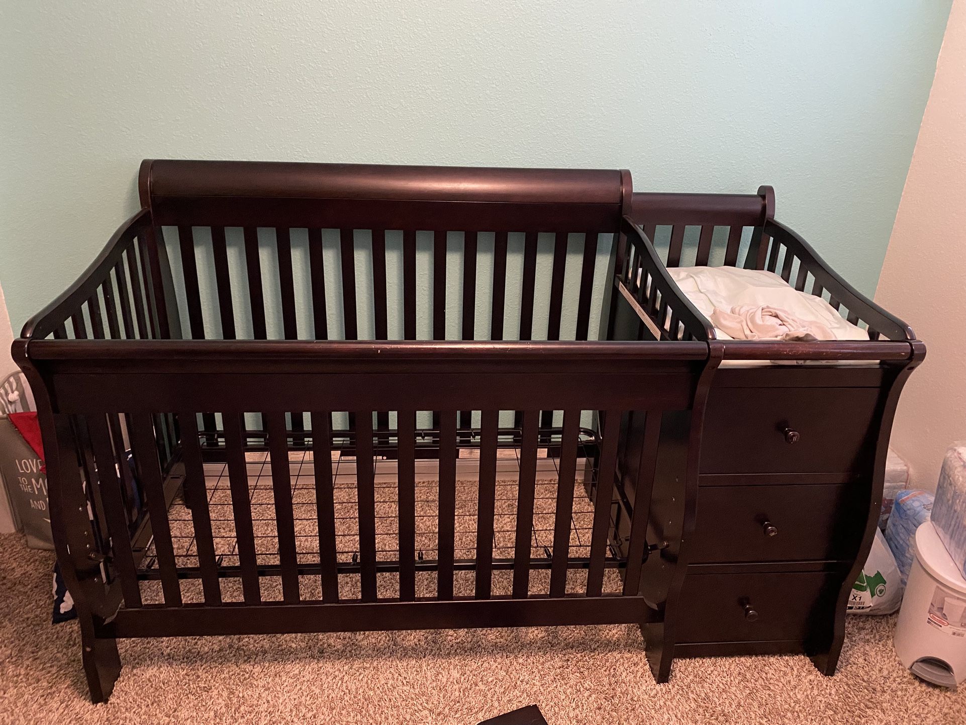 Baby Crib And Changer