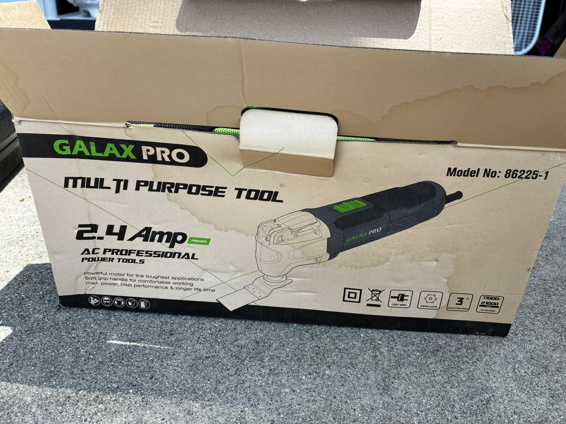 GALAX PRO 2.4Amp 6 Variable Speed Oscillating Multi-Tool Kit with Quick-Lock accessory change, Oscillating Angle:3°, 28pcs Accessories and Carry Bag