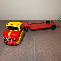VINTAGE MARX DODGE LIVESTOCK TRANSPORT COMPANY TRUCK ( MISSING BACK CAB )