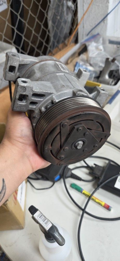 A/C Compressor With Clutch.