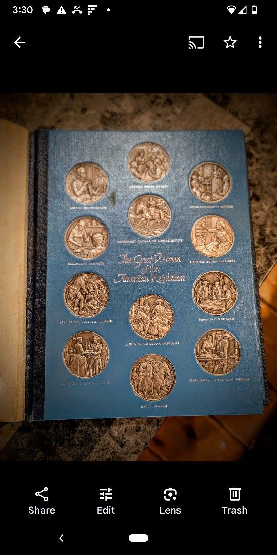 The Great Women Of The American Revolution Complete 3 Page Coin Collection
