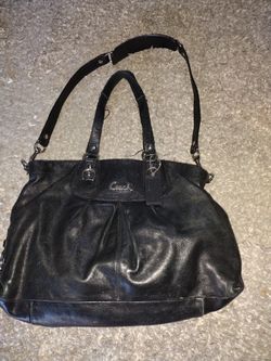 Coach Purse Black Leather