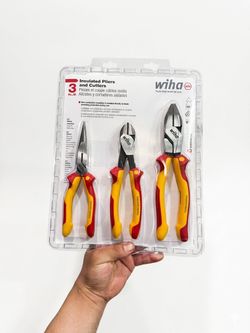 BRAND NEW Wiha 3-Piece Insulated Pliers & Cutters Set (1000V)