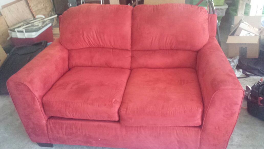 Small red couch