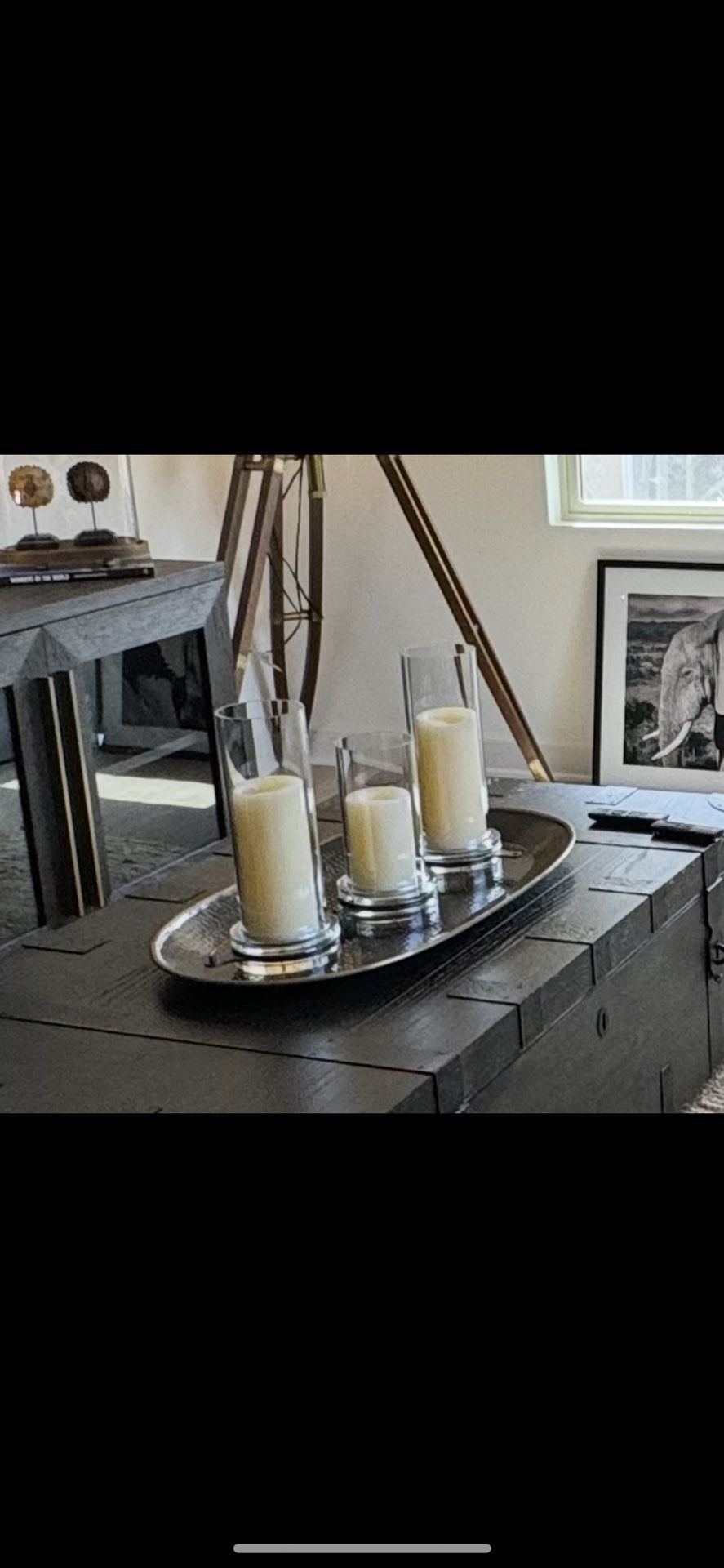 Oval Plates And Candles