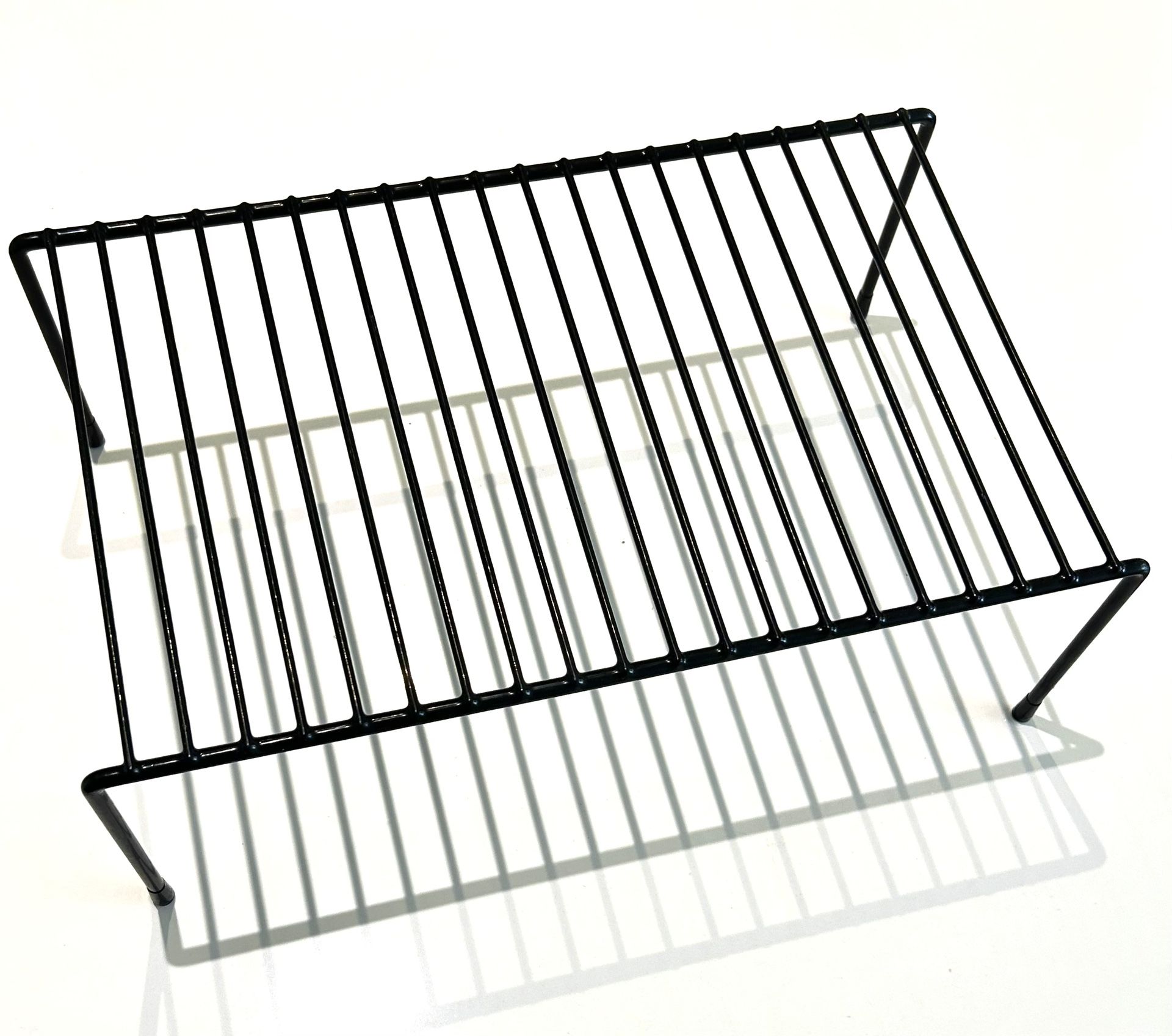 Cabinet Storage Shelf Rack - Large - 10 x 16 inch - Black Wire Preowned