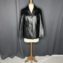 Women’s Size S Black Auric Genuine Leather Jacket