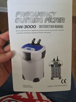HW-3000 External Canister Aquarium Filter – Like New