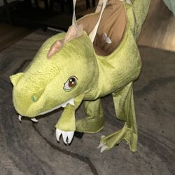 Spirit Halloween Dinosaur Piggyback One Size For Toddlers.