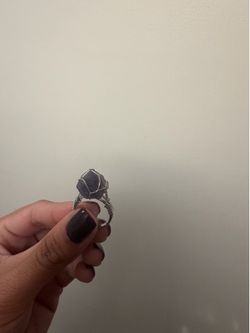 Amethyst ring adjustable