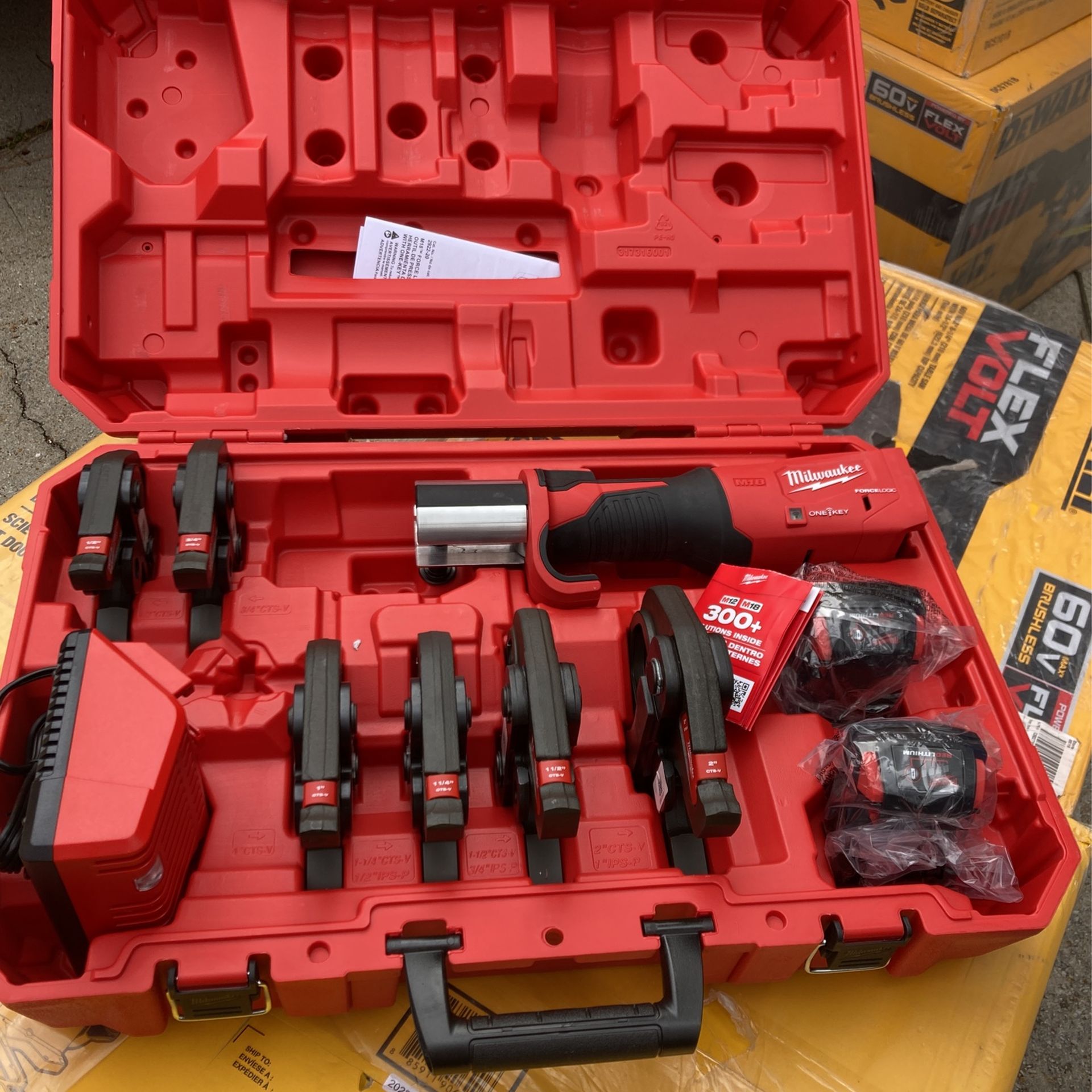 MILWAUKEE M18 PRESS TOOL KIT W/ ONE KEY WITH 1/2”-2”” CTVS JAWS