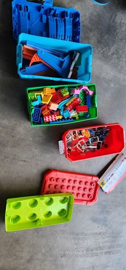 Kids Legos And Hot Wheel Track