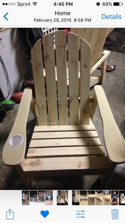 Pressure treated Adirondack chairs