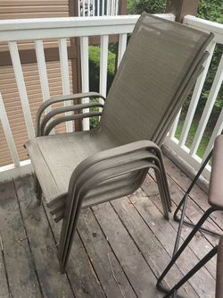 3 outdoor chairs