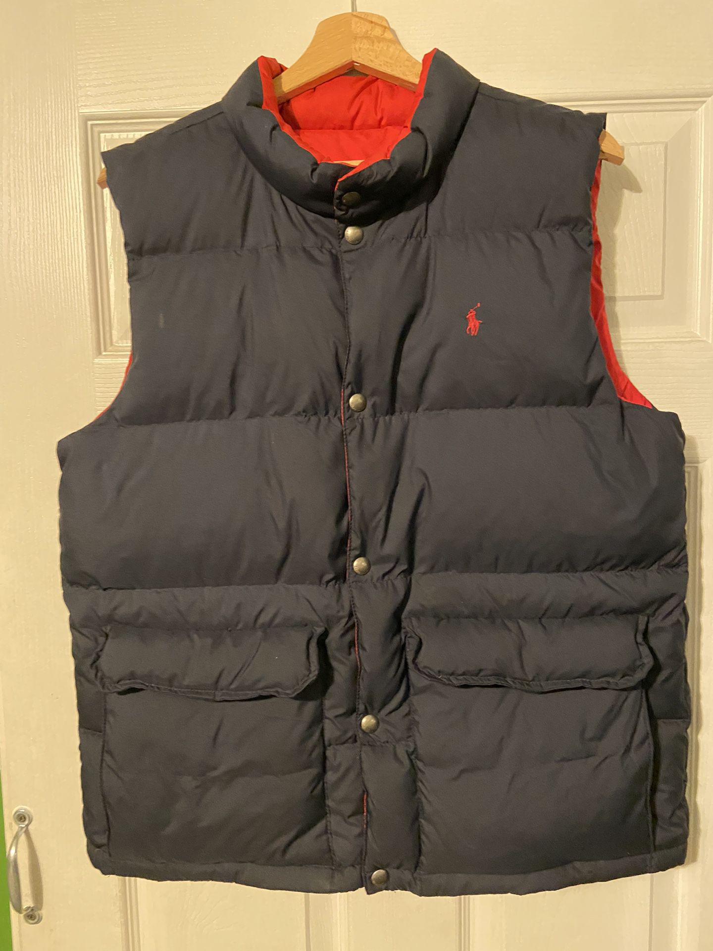 Ralph Lauren reversible vest unisex  Blue and red  Size  medium