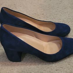 Naturalizer Blue Heels Women's Size 6