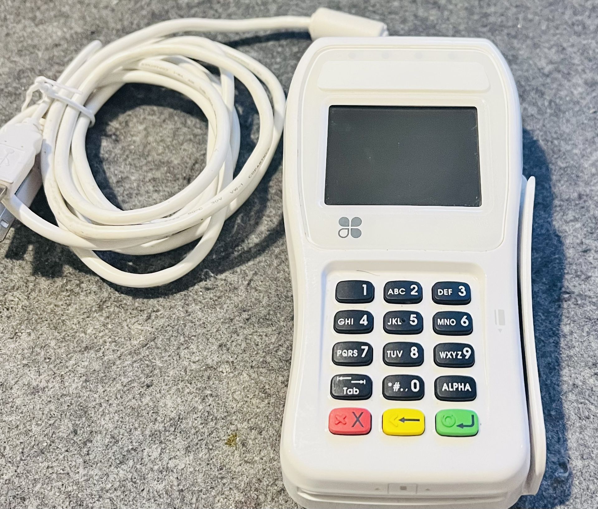 Clover xPED-8006L2-3CR Pinpad Keypad Terminal Card Reader 00(contact info removed) FD40