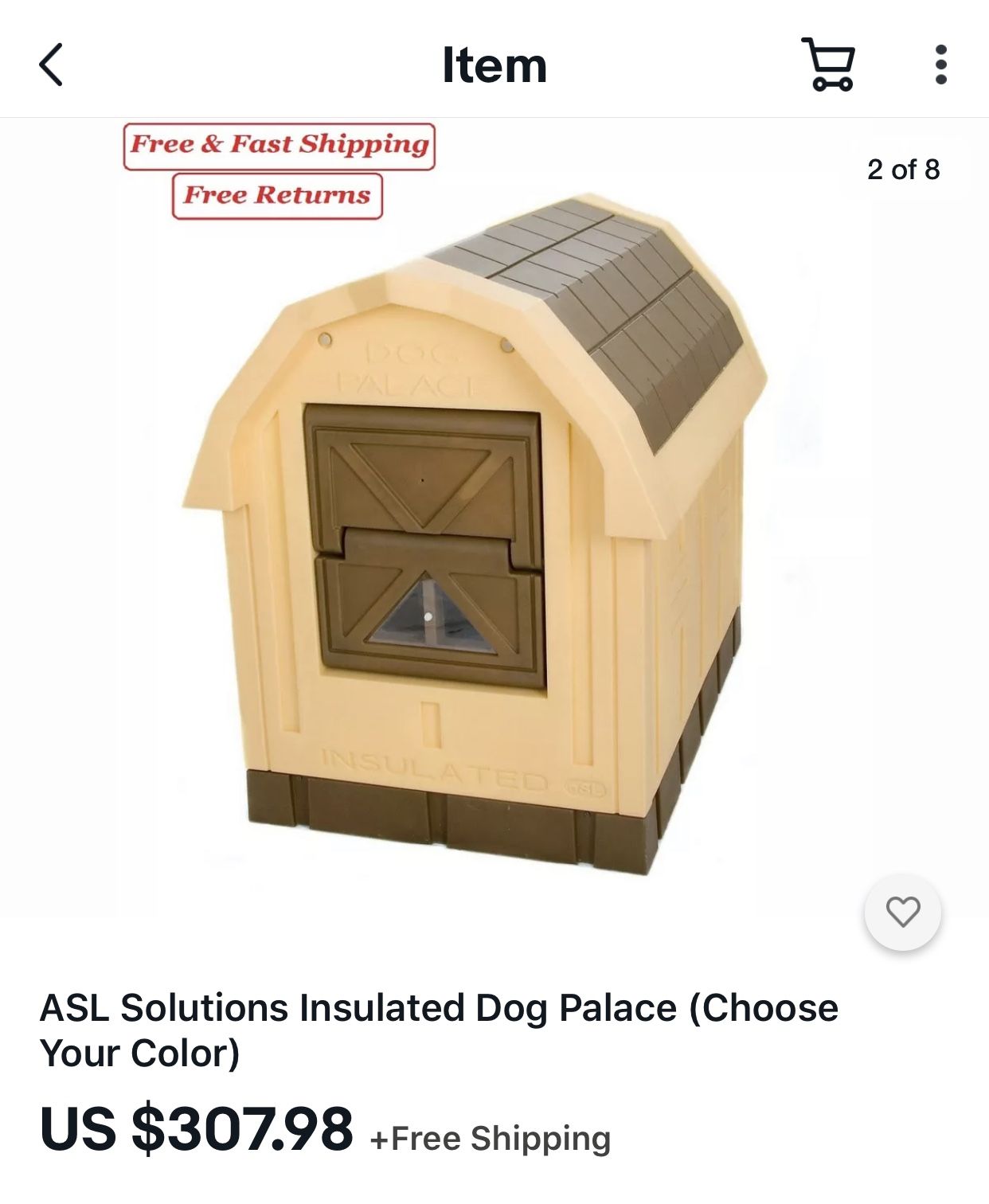 Insulated Dog House Palace