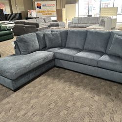 Blue Sectional Couch 