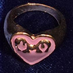 Girls Fashion Rings – Hearts, Butterfly & Pink Stone – Bundle