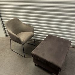 CHAIR AND OTTOMAN