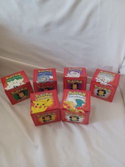 1999 Burger King Pokemon 23k gold plated cards full set all red boxes
