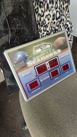 Seattle Seahawks  scoreboard clock