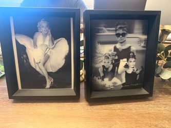 Marlyn Monroe and Audrey Hepburn Picture frame
