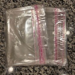 200 - OPP Crystal Clear Bags w/ Adhesive Seal Closure