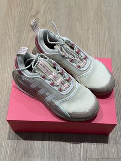 Adidas Low-Top Sneakers White and Pink