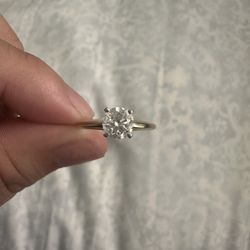 Yellow Gold Engagement Ring 