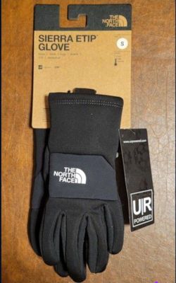 NWT Kids Size Small NorthFace Sierra ETip Black Gloves 