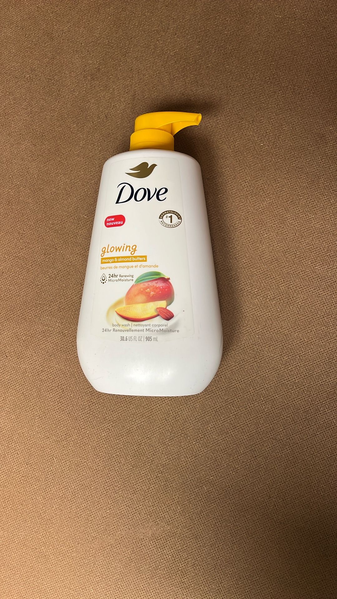 New Dove Mango And Almond Butters Body Wash Pump