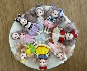 🧶Handmade Crochet Dress Doll Collection