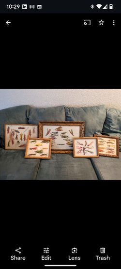 Framed Vintage Fishing Flies
