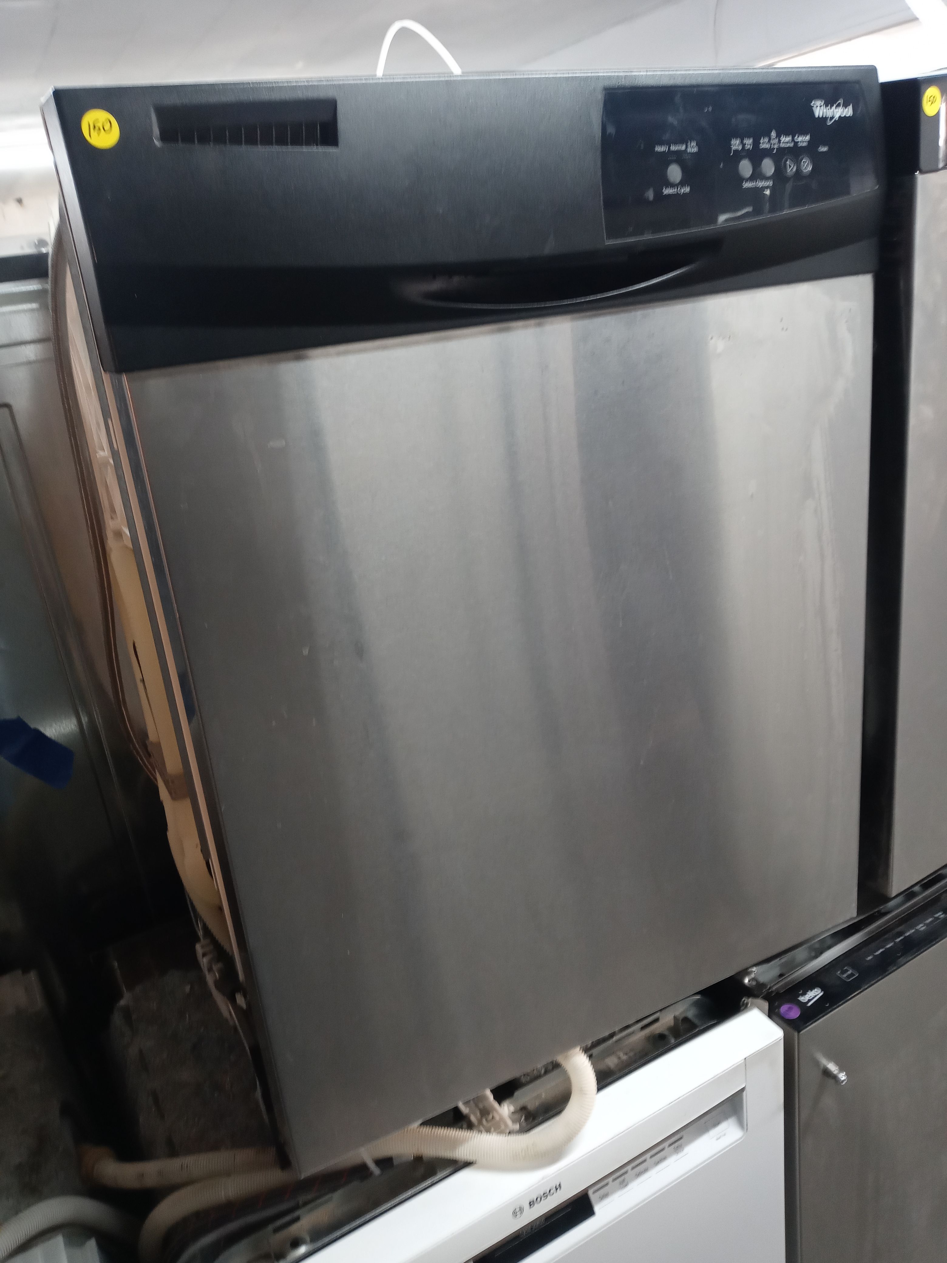 Whirlpool stainless steel dishwasher with plastic tub - Free delivery