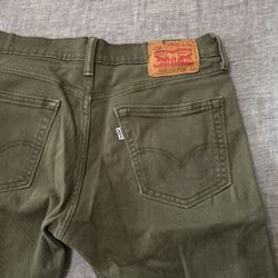 Green Levi Jeans 