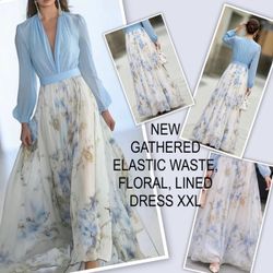 NEW’ Lt. Blue and floral dress
