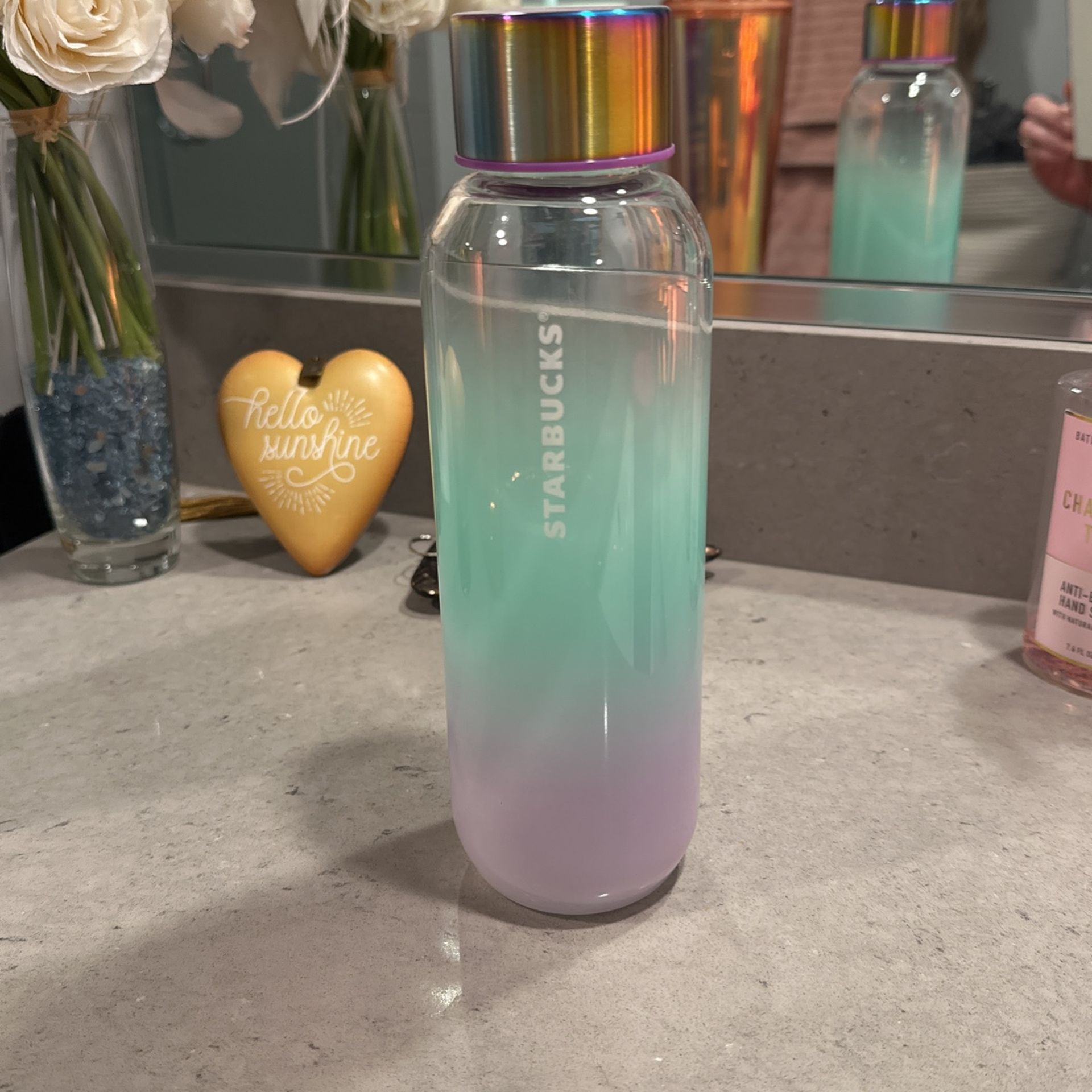 Starbucks ombré glass Bottle