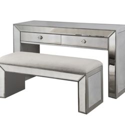 Z Gallerie Omni Console Table w/ Bench