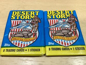 (2) Unopened Packs Of 1991 Desert Storm Trading Cards 