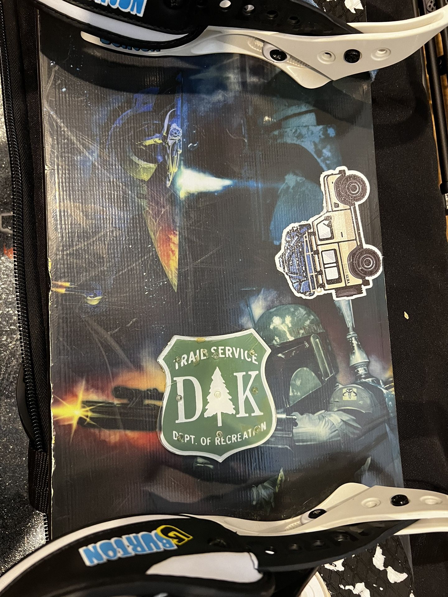 Burton Star Wars Kids Snowboard 125 Boba Fett With Burton Bindings